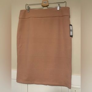 SIZE L - Soho Blush Pink Pencil Skirt